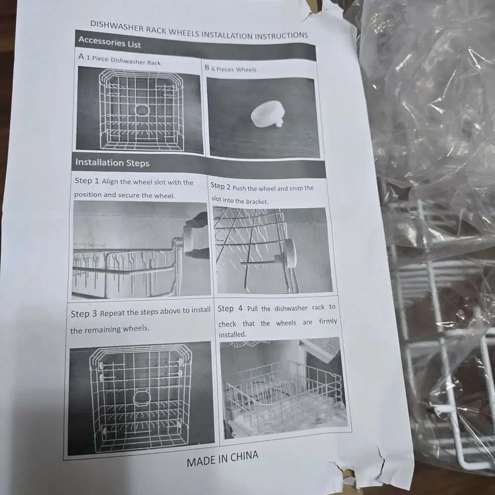 Upgraded Dishwasher Lower Rack Replacement for GE Kenmore Hotpoint GSD2100V55WW